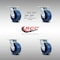 Service Caster 5 Inch SS Solid Poly Swivel Caster Set with Roller Bearing and Swivel Lock SCC SCC-SS30S520-SPUR-BSL-4 - alternate 4